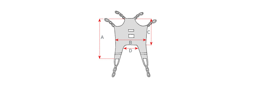 Standard harness with headrest on the network measures