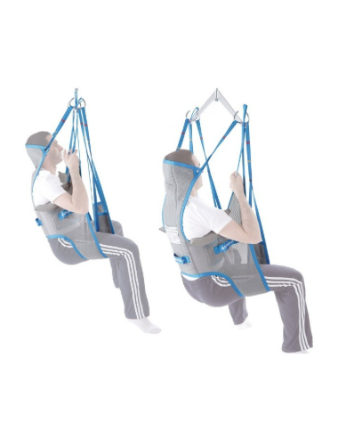 Bathing sling with mesh head