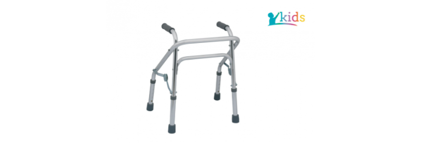 Foldable aluminum anodized walkers – Children – 4 tips – Kids Series