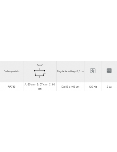 Foldable aluminum anodized walker - Click Series