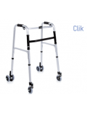 Faltbarer Gehwagen aus eloxiertem Aluminium - Serie Click