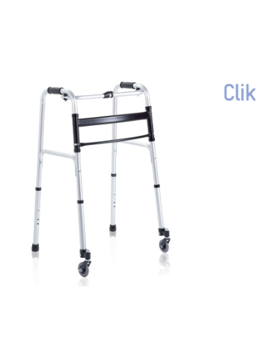 Anodized aluminum folding walkers - Click series