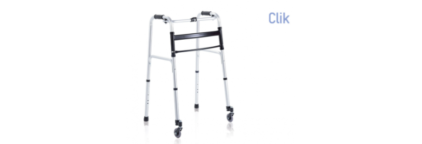 Déambulateurs pliables en aluminium anodisé – Série Click