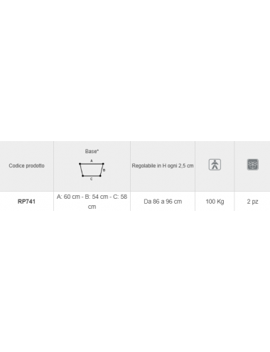 Foldable aluminum anodized walker – 4 swivel wheels, 2 with brake Ø 7.5 cm – Click