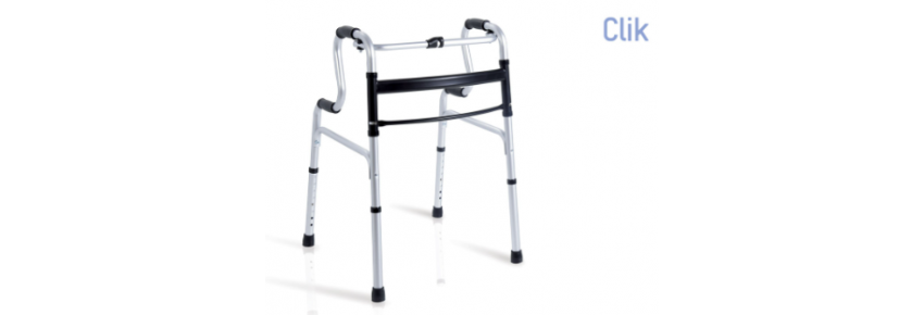 Foldable RP747 walker with double handle and tips