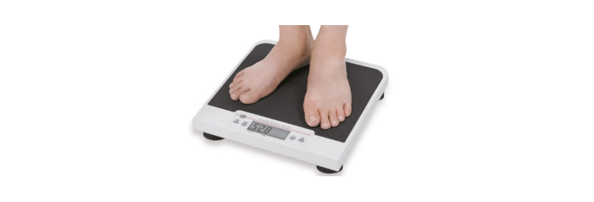 Portable weighing scale - Patient side reading