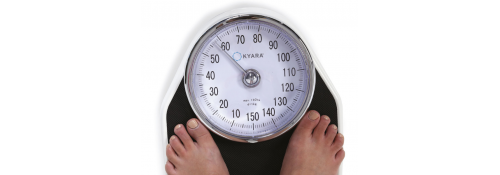 Mechanische Personenwaage weiß – Maximalgewicht 150 kg