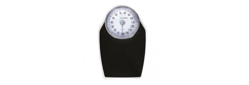 White weighing mechanical scale - max capacity 150 kg