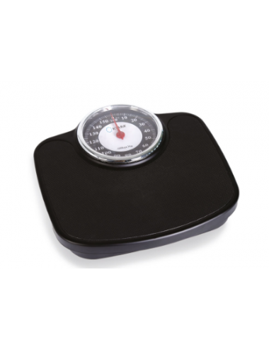 Mechanische Personenwaage schwarz – Maximalgewicht 160 kg