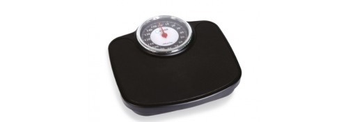 Mechanische Personenwaage schwarz – Maximalgewicht 160 kg