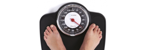 Mechanische Personenwaage schwarz – Maximalgewicht 160 kg