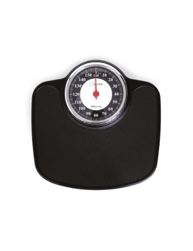 Mechanische Personenwaage schwarz – Maximalgewicht 160 kg