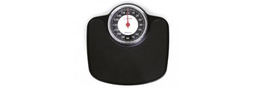 Mechanische Personenwaage schwarz – Maximalgewicht 160 kg