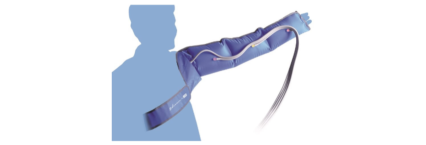 Pressotherapie-Armband 4 Abschnitte - Komplett mit Schläuchen