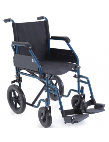 Silla de ruedas de transporte plegable - GO! - Azul
