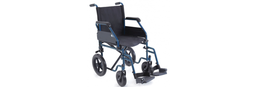 Silla de ruedas de transporte plegable - GO! - Azul
