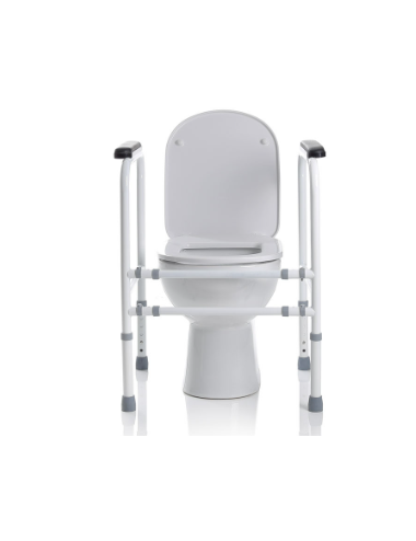 ADJUSTABLE STEEL TOILET AID DISMANTLABLE