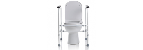 AUSILIO WC EN ACERO AJUSTABLE DESMONTABLE.