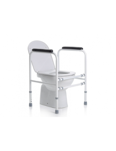 ADJUSTABLE STEEL TOILET AID DISMANTLABLE
