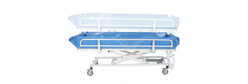 HYDRAULIC SHOWER STRETCHER - WITH CROSSBAR