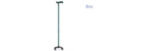 Brio Quadrapod Cane with Base - Forest Green