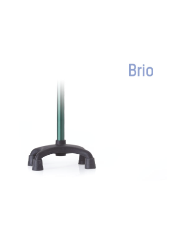 Brio Quadrapod Cane with Base - Forest Green