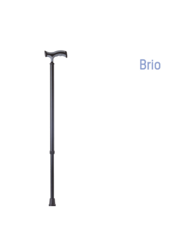 Anodized colored aluminum cane - Midnight Black