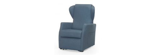 Lifting armchair - light blue water lily