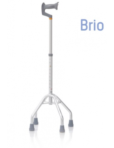 Anodized aluminum quad cane...