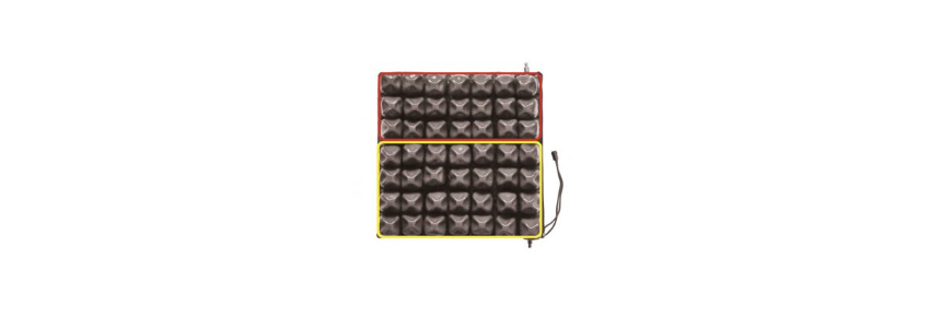 Micro-interchange air bubble cushion in PU - 2 sections - top