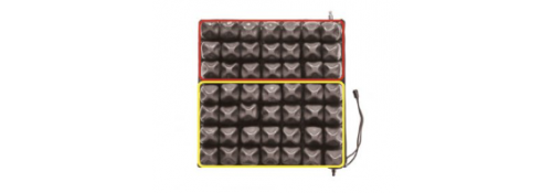 Micro-interchange air bubble cushion in PU - 2 sections - top