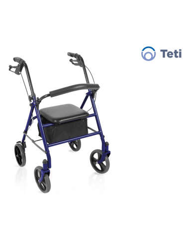 Folding rollator in painted...