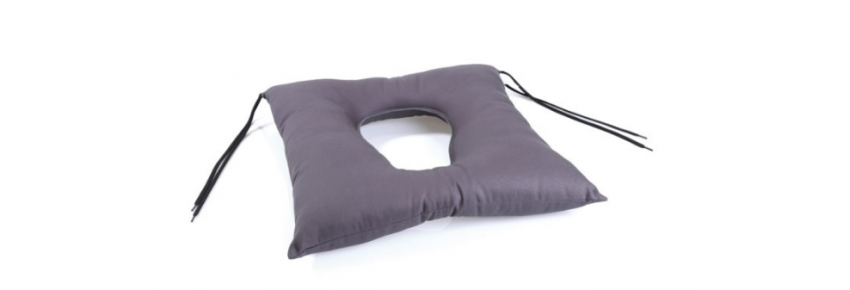 Cuscino in fibra cava siliconata con foro