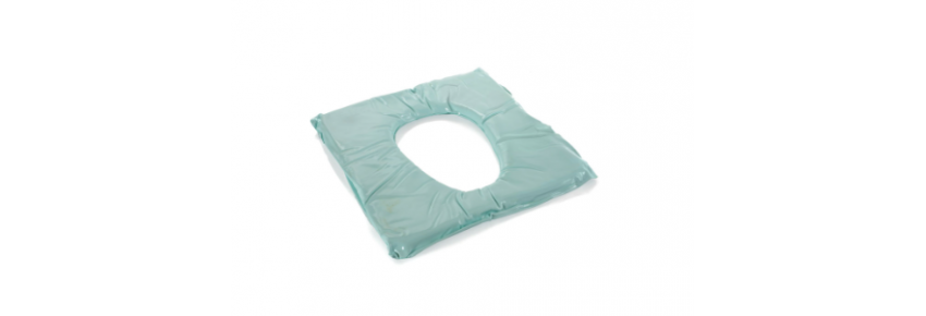 Fluid gel cushion with hole