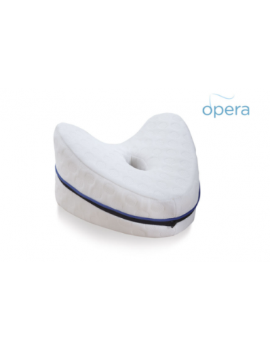 Shaped memory foam leg pillow in polyester – Opera