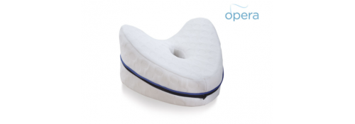 Shaped memory foam leg pillow in polyester – Opera