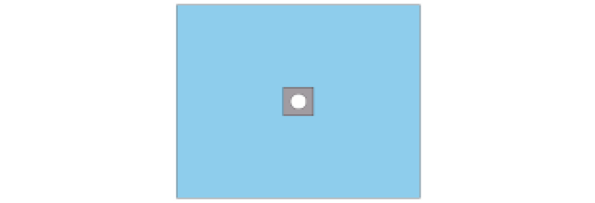 Sterile dressing with adhesive hole - 50 x 60 cm.