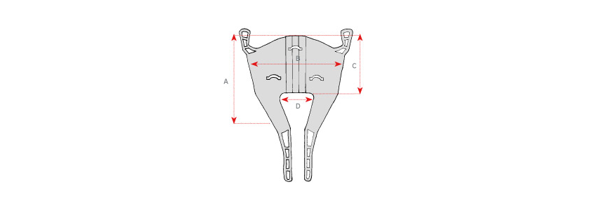 Amputierten-Gurt aus Stoff – Schema