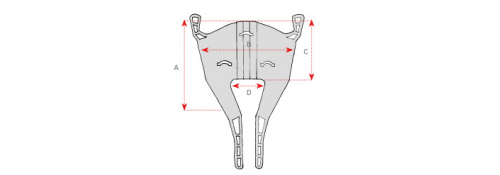 Amputierten-Gurt aus Stoff – Schema