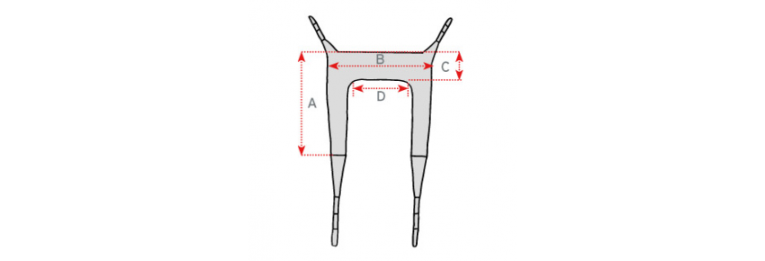 Net bathing harness - without headrest diagram