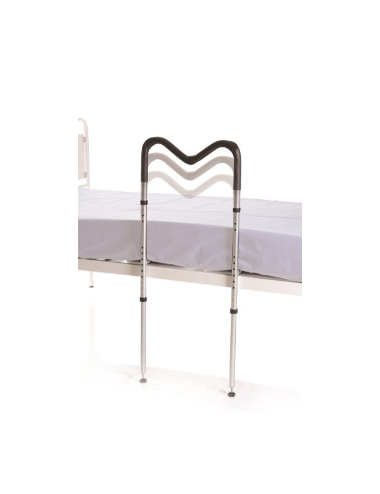 Bedside fall prevention rail