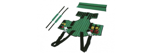Wirbelsäulenimmobilisator aus beschichtetem Nylon – röntgenstrahlendurchlässig – Erwachsene