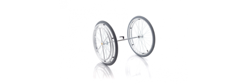 Single guide kit for wheelchairs