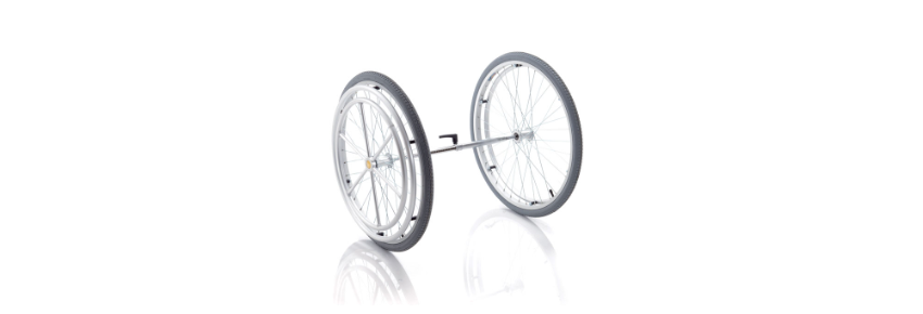 Kit monoguida per sedie a rotelle - modelli 40-43 / 46-50 cm