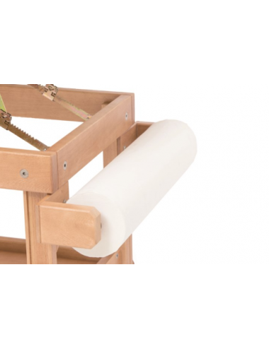 Cama profesional de madera con orificio y soporte para rollo
