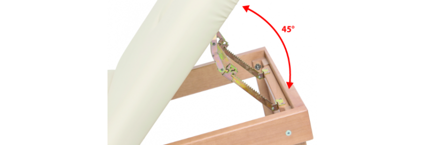 Cama profesional de madera con agujero y soporte para rollo - GRADI
