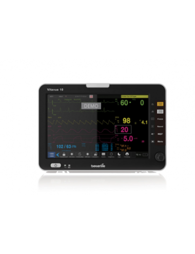 Multiparameter patient monitor with optional printer – 10″ display
