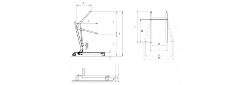 Disabled Lift with Pedal - MUEVO UP - Diagram