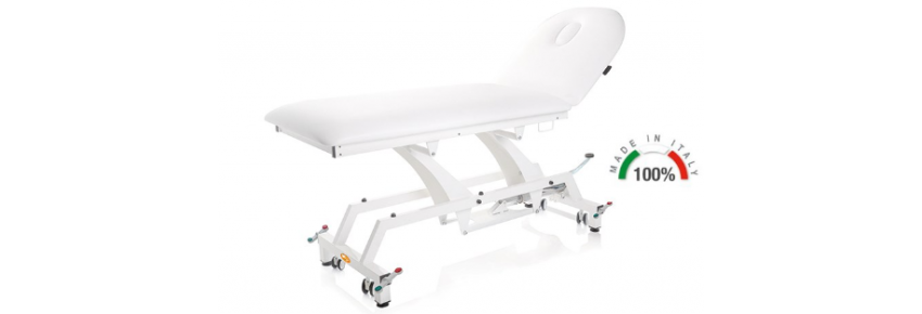 Lettino per visita medica idraulico con ruote Lytus - 80 cm