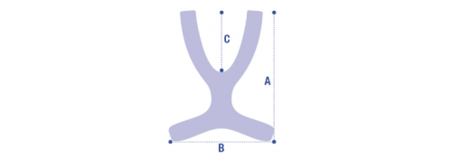 Arnés de contención en forma de mariposa – KOALA - esquema